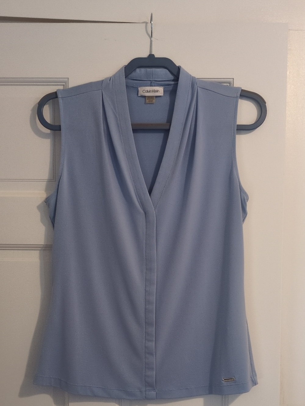 Calvin Klein Powder Blue Sleeveless V-Neck Camisole